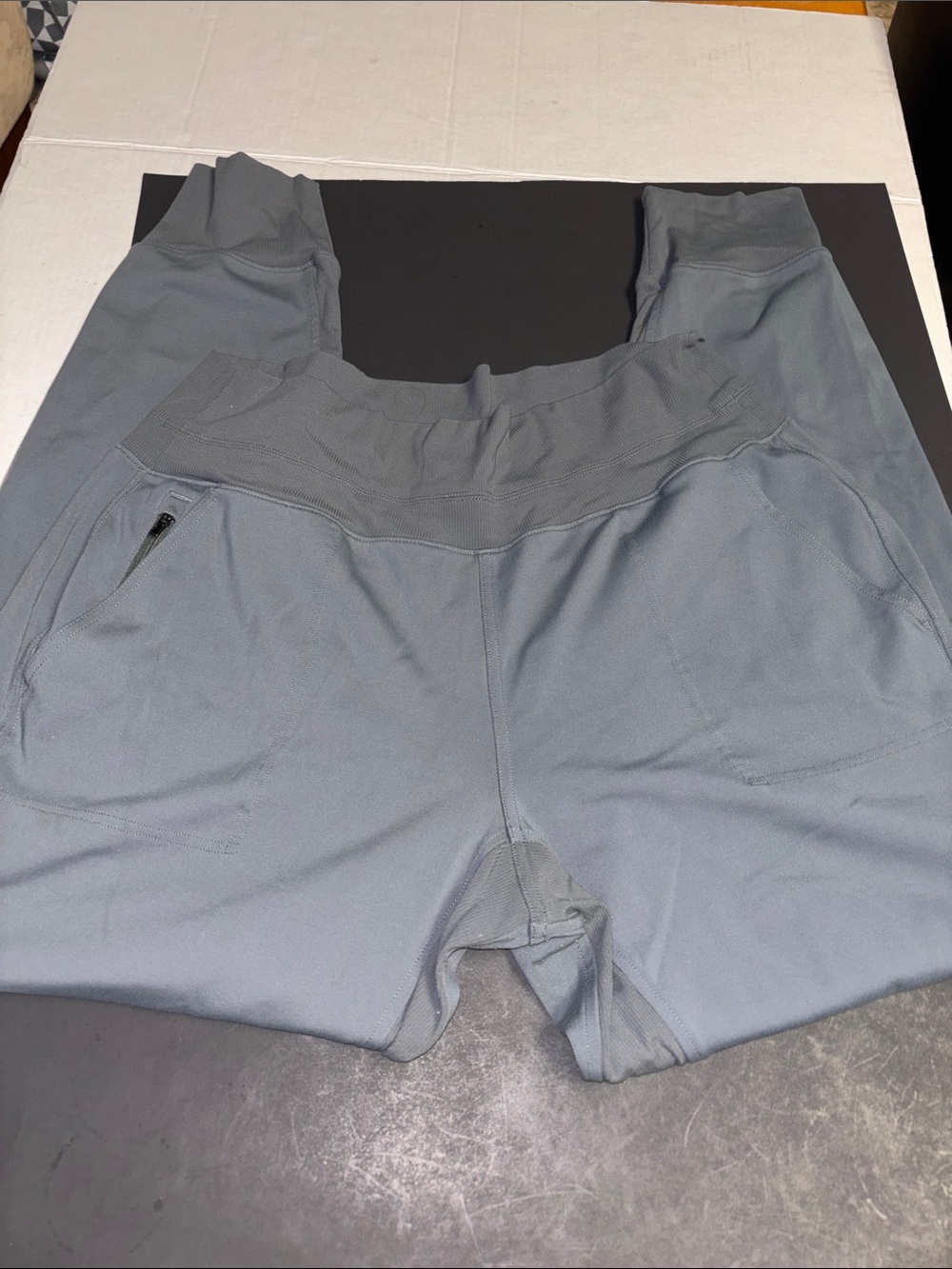 Athleta Steel Gray Cozy High-Waist Joggers